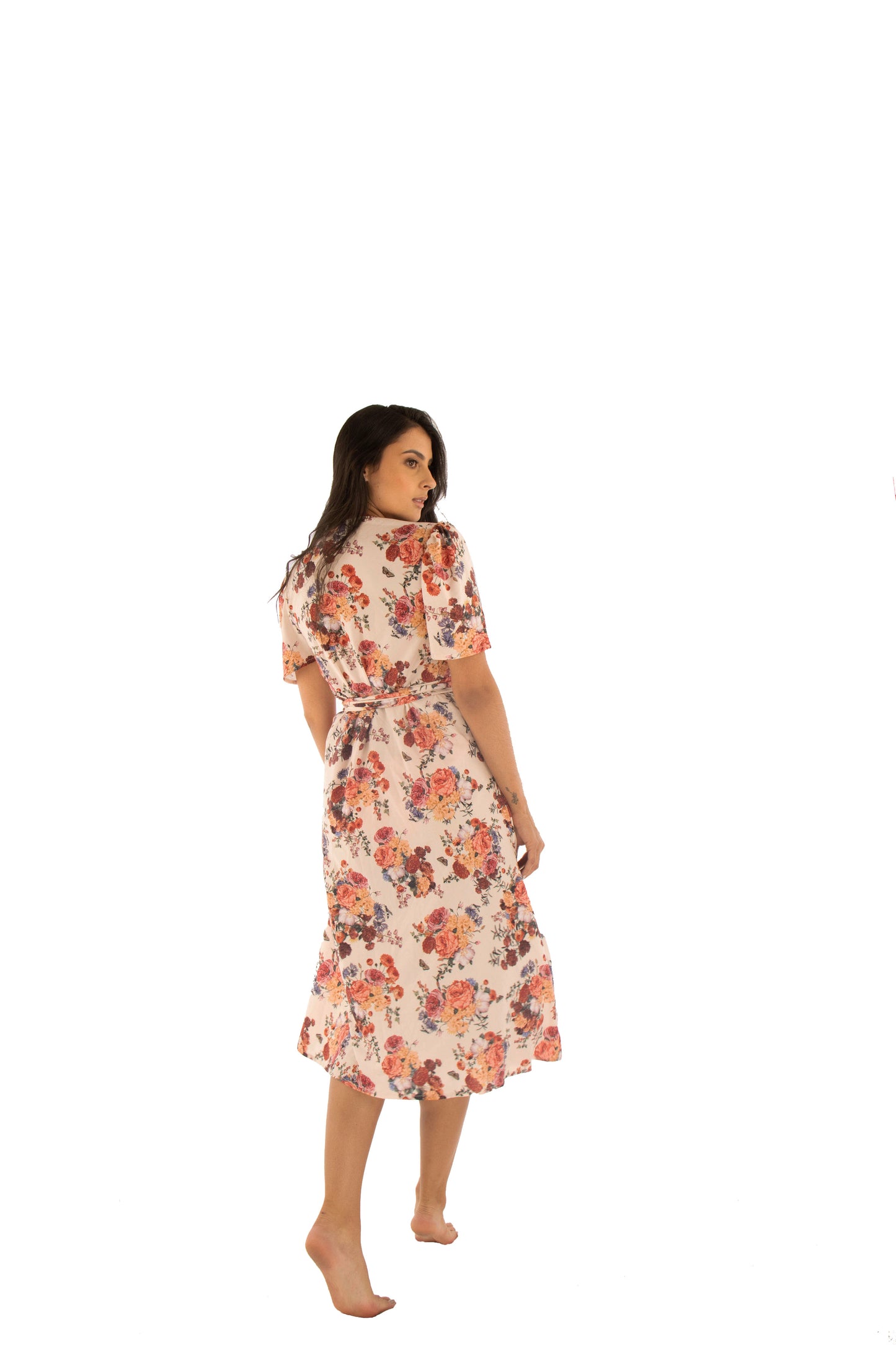 FLORAL MIDI DRESS