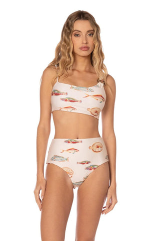 Luisa Swimwear One Shoulder Top Top Smeralda SW S Off white 